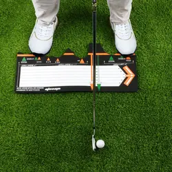 Corrector swing golf ligero – Entrenador postura con estera para principiantes