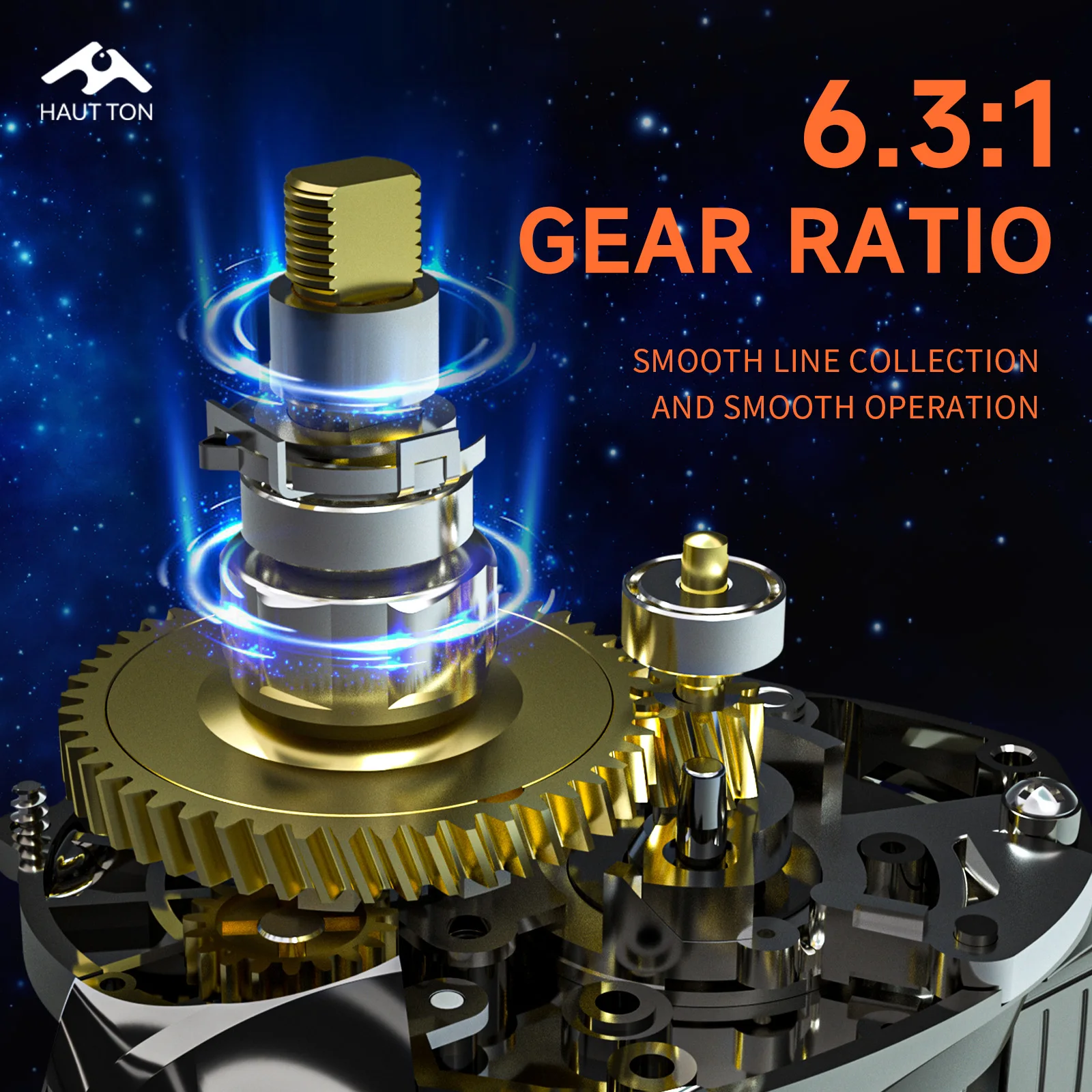 Carrete de Baitcasting plateado ligero, arrastre máximo de 5KG, relación de engranaje 6,3: 1, 3 + 1BB, carrete de Metal, rodamientos y brazo basculante para pesca en agua dulce - imagen 3