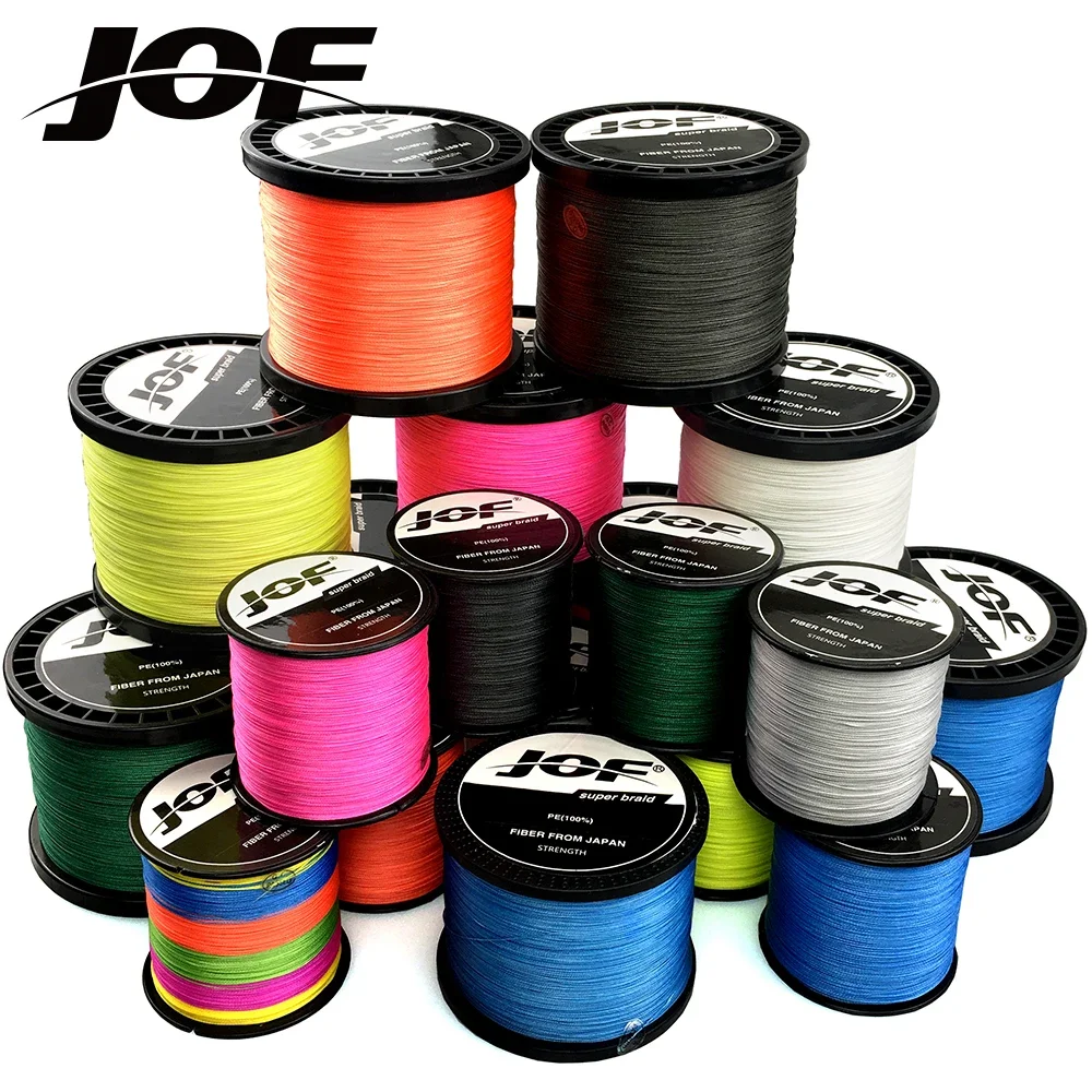 JOF-sedal trenzado de 4 hebras para Pesca, hilo de pescar de 1000M, 500M y 300M, multifilamento para Pesca de carpa, tejido superfuerte, 100% PE - imagen 5