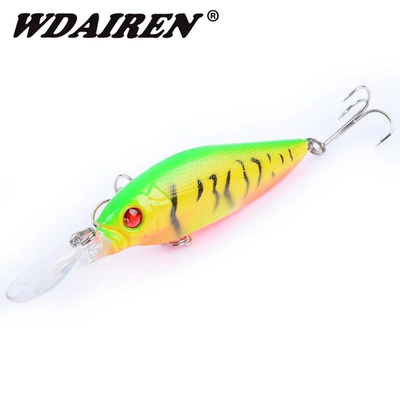 Señuelos de pesca de pececillo de buceo, 11cm, 11,5g, Wobblers de plástico, cebo duro Artificial para con anzuelo, Lucio, carpa, lubina, Crankbait Swimbait, 1 ud. - imagen 2