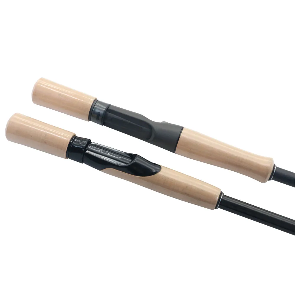 Caña giratoria Unibody 3K fibra de carbono, mango corcho y asiento Fuji - imagen 3