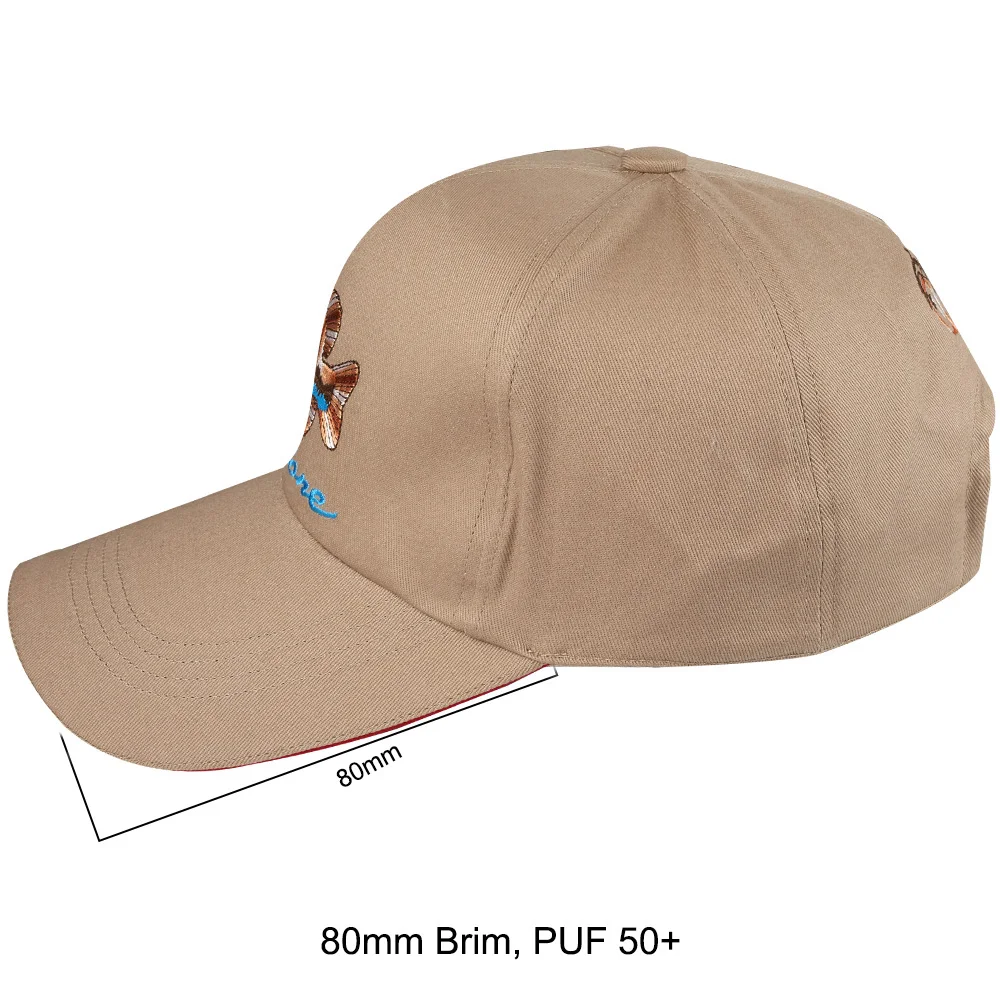 Gorro de pesca de algodón transpirable y ajustable con bordado - imagen 2