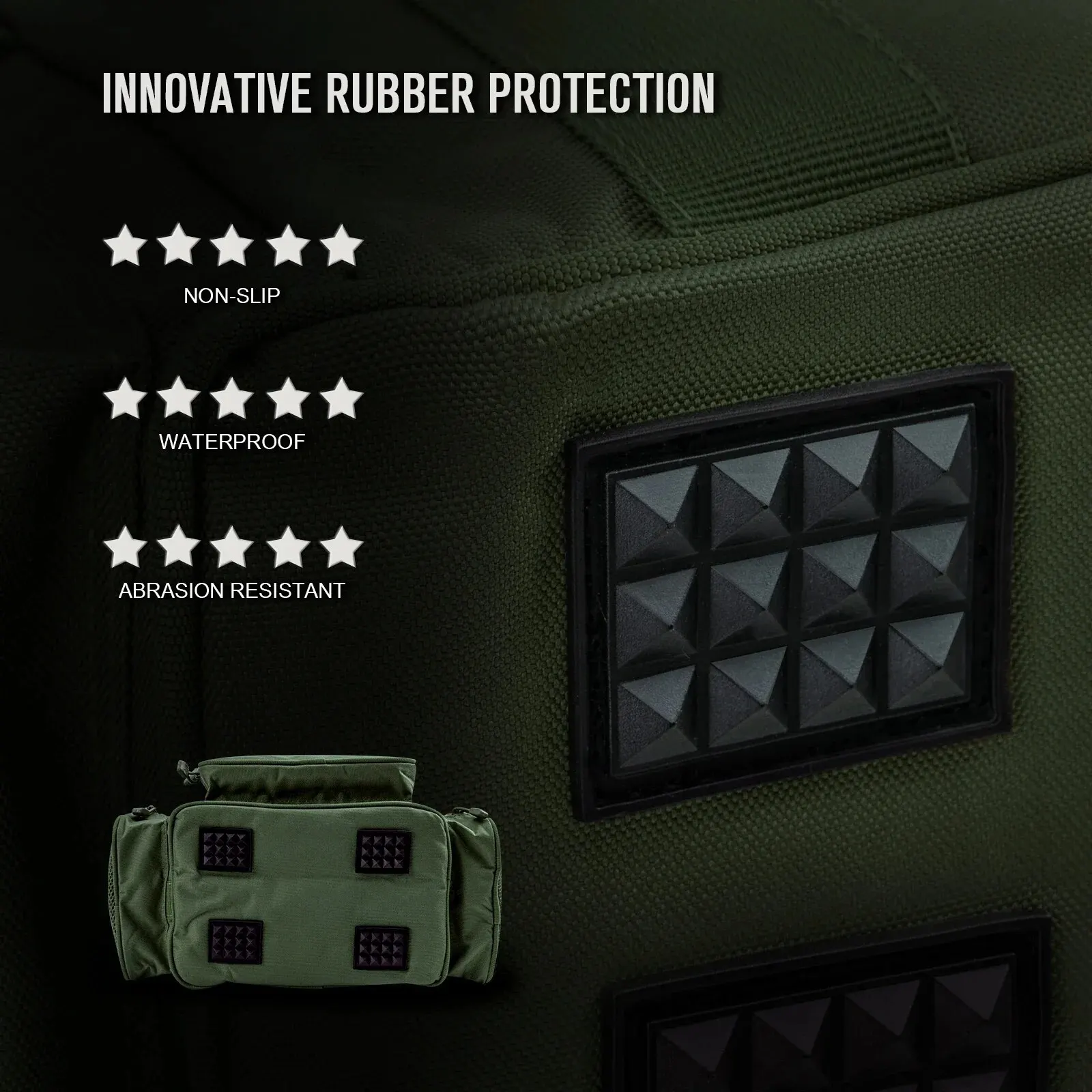 Goture-bolsas de aparejos de pesca, bolso de hombro de alta capacidad, tela Oxford 600D, mochila de ciclismo al aire libre, bolsa de Picnic para acampar, 38x23x19cm - imagen 4