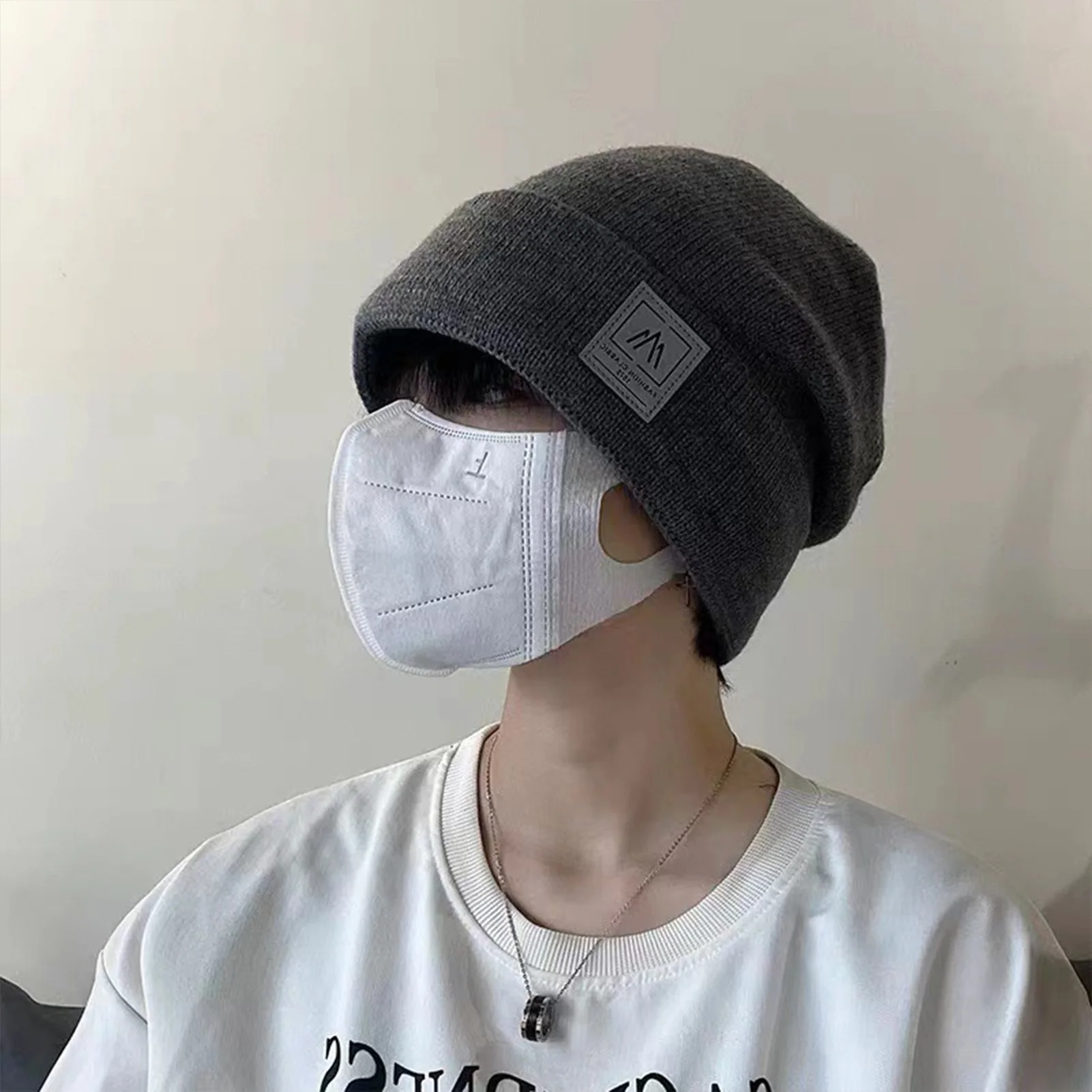 Gorro cálido de ciclismo para hombres y mujeres, gorro tejido cómodo de alta elasticidad, gorro cálido grueso para otoño e invierno, gorros de moda - imagen 4