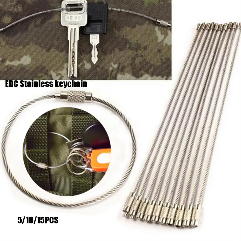 Mosquetón EDC de acero inoxidable con bloqueo para pesca - imagen 4
