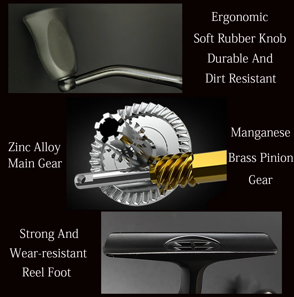 Carretes ligeros Castfanatic S1 S2000S-S4000 carretes giratorios de pesca de agua salada con cebo VIB 6BB 5,2: 1 para ruedas de Metal de carpa - imagen 4