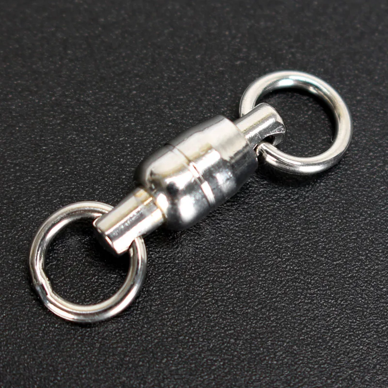 LEADDEERS-rodamiento de bolas giratorio de ambos extremos, anillo sólido de acero inoxidable, conector de pesca, accesorios de pesca - imagen 4