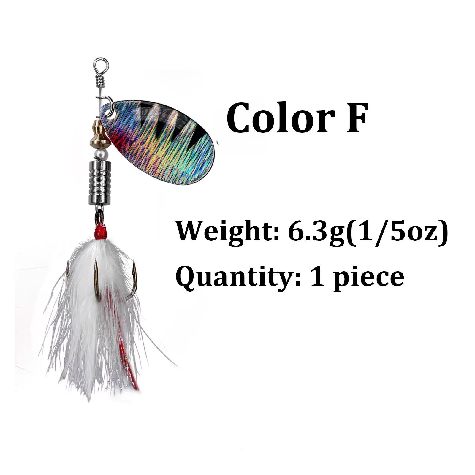 1pcs 6.3g Color F
