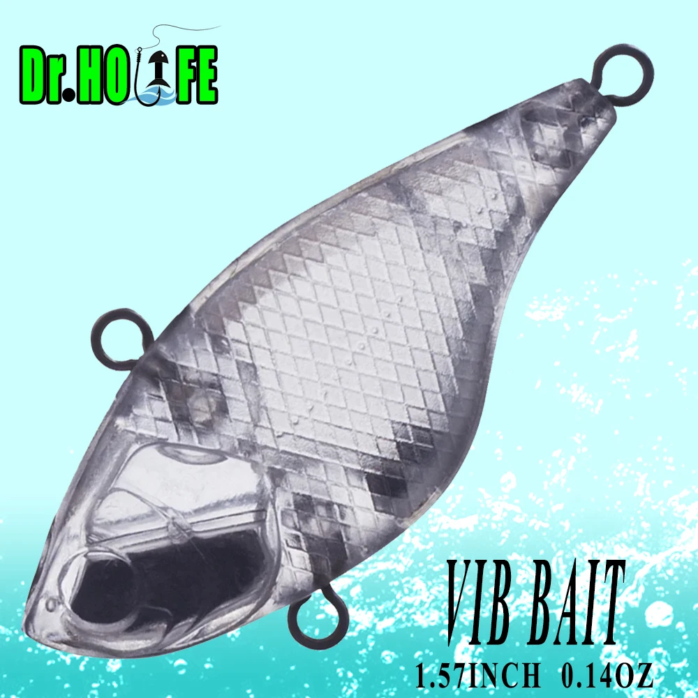 Dr.Holife Mini VIB sin pintar – Señuelo vibrante 4cm para black bass - imagen 3