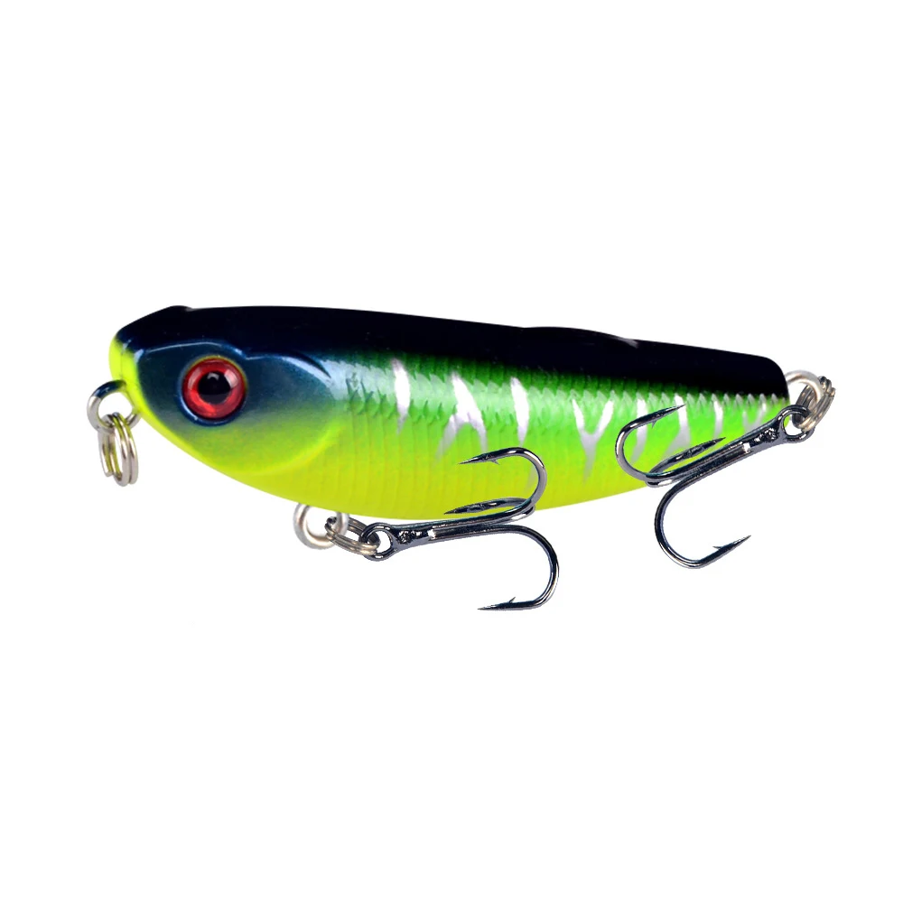 8 Uds. Señuelo de Pesca con lápiz flotante, señuelos duros superiores, cebos Wobblers, cebo duro Artificial, aparejos de Pesca - imagen 5