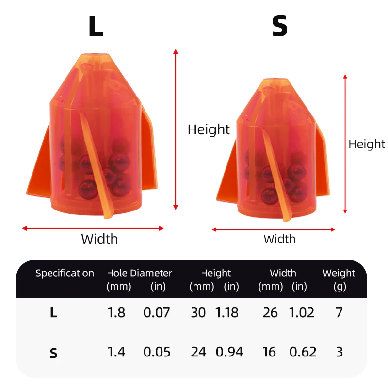 ZYZ-Juego de sonajeros de sedal de pesca Ultra ruidosos, Señuelos de Catfish de tono alto con cuentas vibrantes, accesorios para aparejos de pesca, 6 piezas - imagen 3