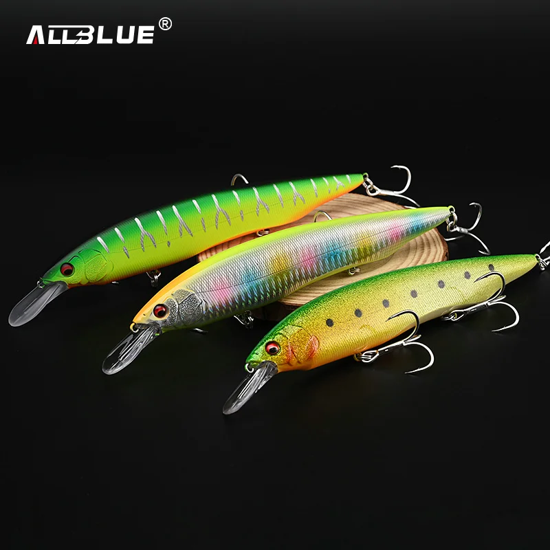 ALLBLUE KANATA + 1 señuelo de pesca Wobbler 16cm 33g cebo duro flotante Longcast Minnow Pike Bass aparejos de agua dulce de agua salada - imagen 4