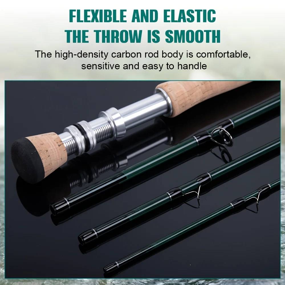 Goture caña de pesca fibra de carbono 2.7m – 4 secciones para trucha y lubina - imagen 4