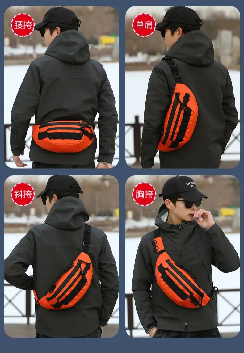 Riñonera impermeable para hombre y mujer, bolsa informal de viaje, cinturón de pesca, bolso cruzado para teléfono y Dinero - imagen 4