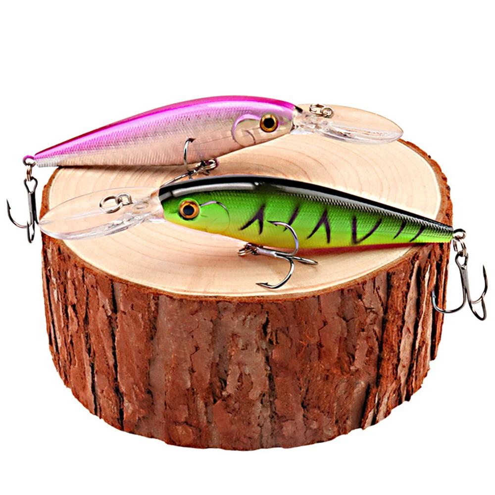 Señuelo de pesca de pececillos, 11cm, 10,5g, cebo duro de plástico Artificial, Jerkbait, Swim Deep Swim, Wobblers japoneses, Crankbait, aparejos de pesca de lubina, 1 unidad - imagen 4