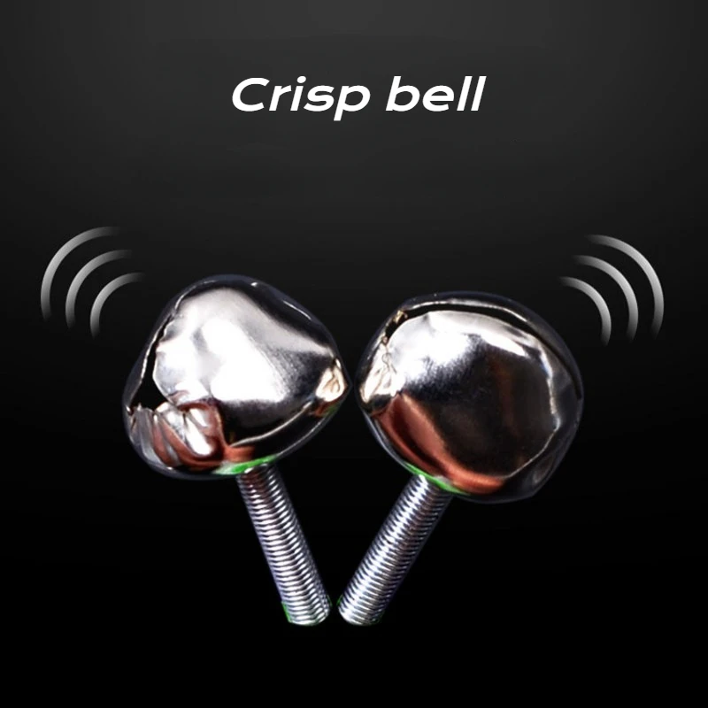 10/20/30 Uds campanas de pescado alarmas suministros de pesca campanas de arco con sonido de pez campanas de arco en espiral varias especificaciones al aire libre Accesorios