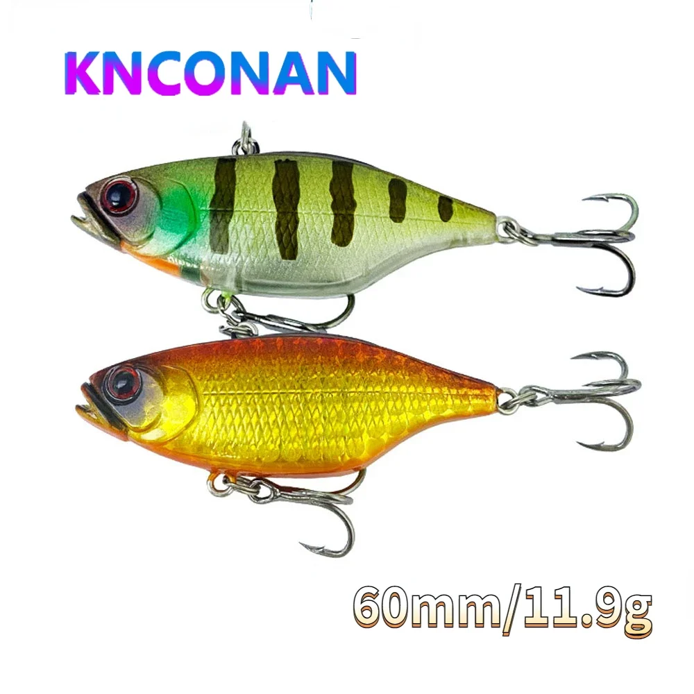 Señuelos de Pesca con vibración de hundimiento, cebo Artificial VIB de fundición larga, 60mm, 11,9g, Wobbler para Lucio, aparejos Swimbait - imagen 2