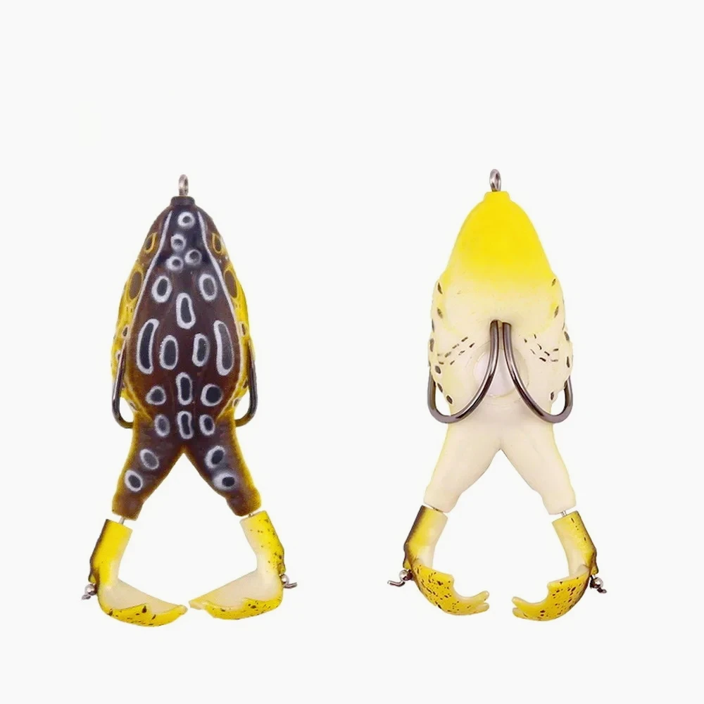 Señuelo de rana, cebos blandos de silicona, 13,6g, 16,6g, Wobblers Topwater, cebo Artificial, señuelos de pesca de bagre con patas de doble hélice - imagen 5