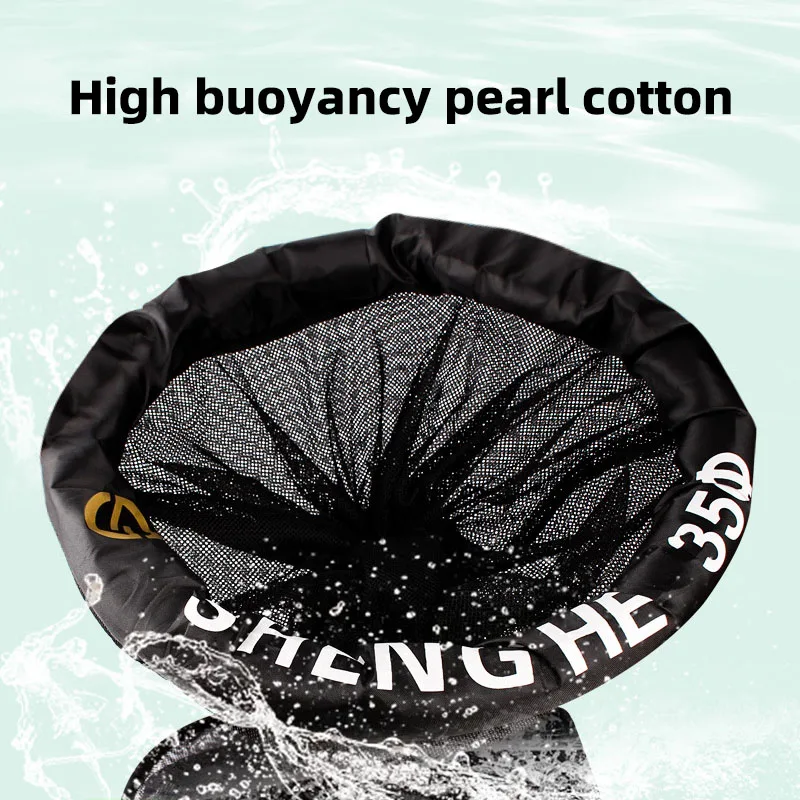 Red plegable de nailon para mantener peces vivos, protector flotante para peces, cesta de malla de pesca, accesorio de herramientas de pesca plegable para corriente al aire libre