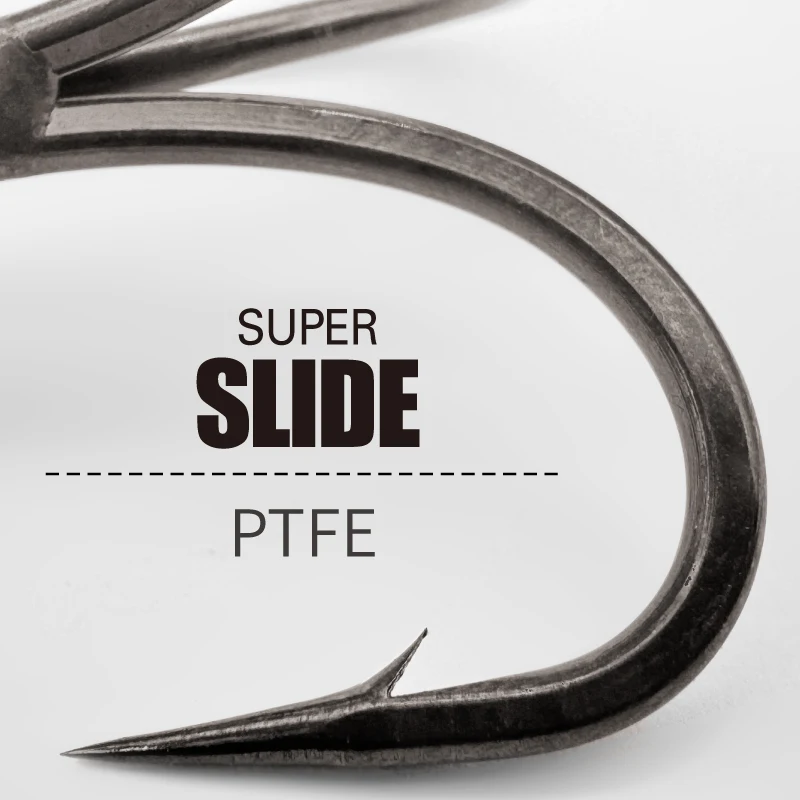 Cebo de hoja de 9,5g y 13g, vibración de Metal, fundición larga, cierre rápido y revestimiento súper deslizante de PTFE, 4X-anzuelos triples fuertes, señuelo de pesca - imagen 3