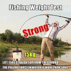 Caña telescópica de carbono – Surfcasting, baitcasting, mar y río