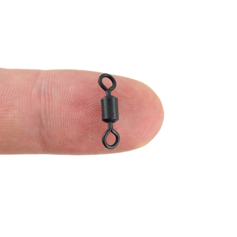 20 piezas giratorios de pesca para pesca de carpa, cuerpo largo, broches giratorios de alta velocidad, aparejos terminales de pesca AE045 - imagen 2