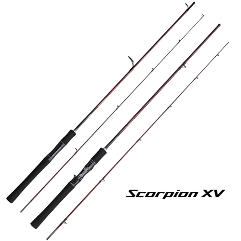 SHIMANO-caña de pescar Scorpion XV, giratoria/Casting, FF/F/R 1,22 M-1,98 M, anillos FUJI, palo de pesca portátil - imagen 5