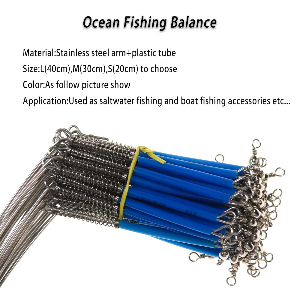 LIONRIVER-Brazo de alambre de acero para pesca en el océano, Conector de aparejos de pesca con resorte giratorio, ramas, barco de agua salada - imagen 2