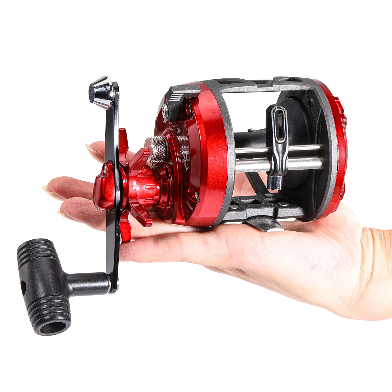 Sougayilang-carrete de baitcasting, tambor de arrastre, carretes de Pesca, tambor de arrastre izquierdo/derecho, arrastre máximo 28kg - imagen 2