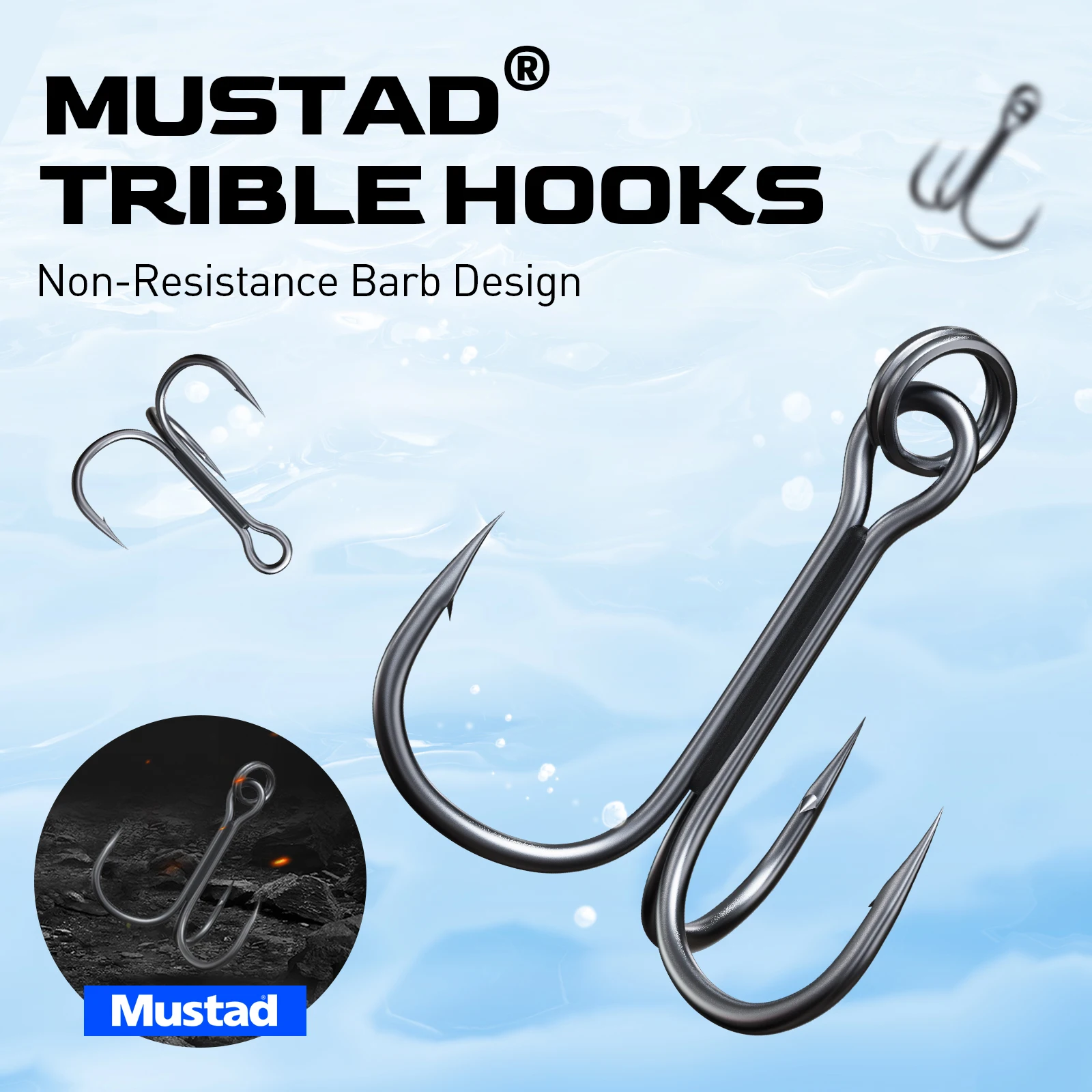 HANDING Señuelos de Pesca Crankbait, anzuelos triples Mustad para lubina, Lucio, aparejos de arrastre, 3 piezas, 15g/5,5 cm, M1, VIB, Lipless - imagen 3