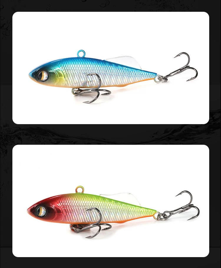 Señuelos de pesca coloridos con múltiples ganchos para una captura efectiva