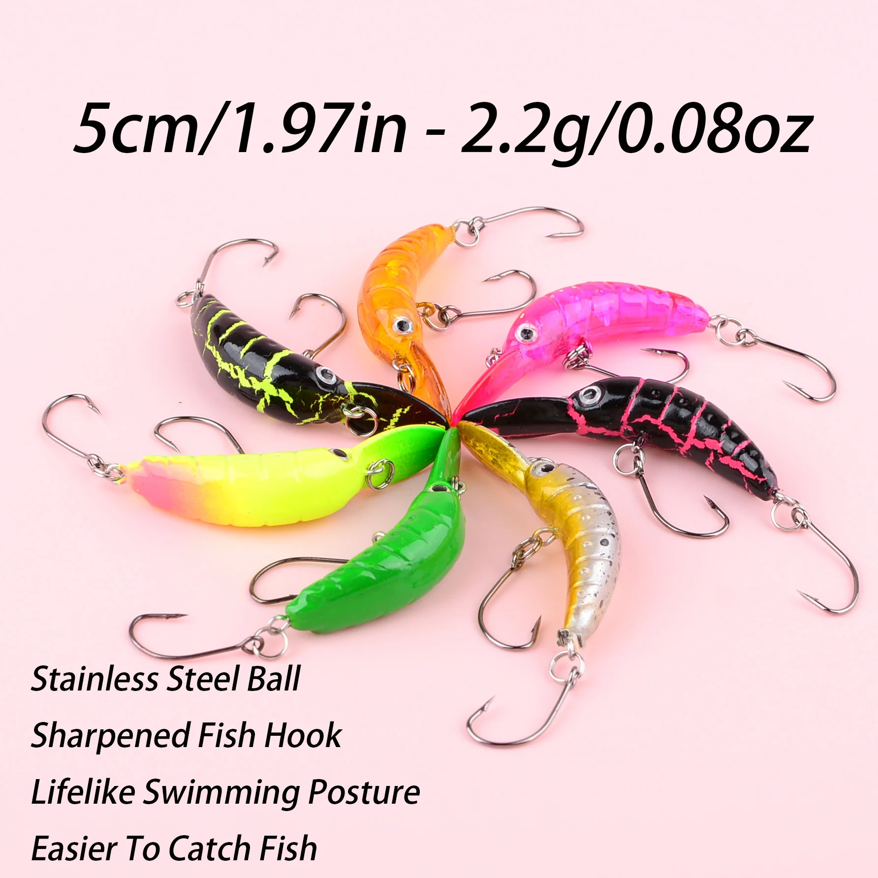 Mini Minnow crankbait wobbler para trucha lucio lubina - imagen 2