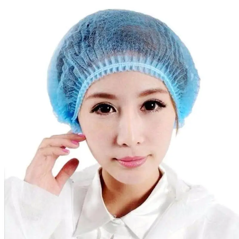 Gorros Desechables para Ducha Antipolvo – Tela No Tejida Azul - imagen 5