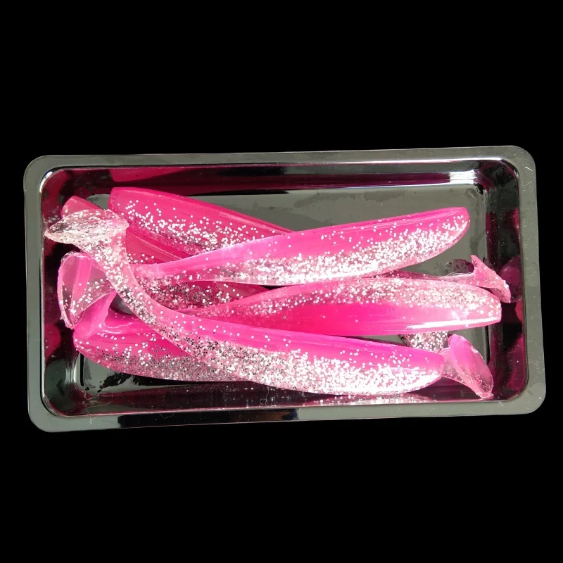 Swolfy-señuelo de pesca suave de 6 piezas, cebo Artificial suave de 9cm para agua dulce, Swim Shad Perch, Lucio, columpio Shad - imagen 5