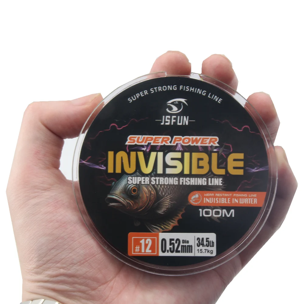 Línea de pesca de nailon JSFUN, línea principal de monofilamento súper fuerte japonés, cable de pesca de 100M para agua salada - imagen 3