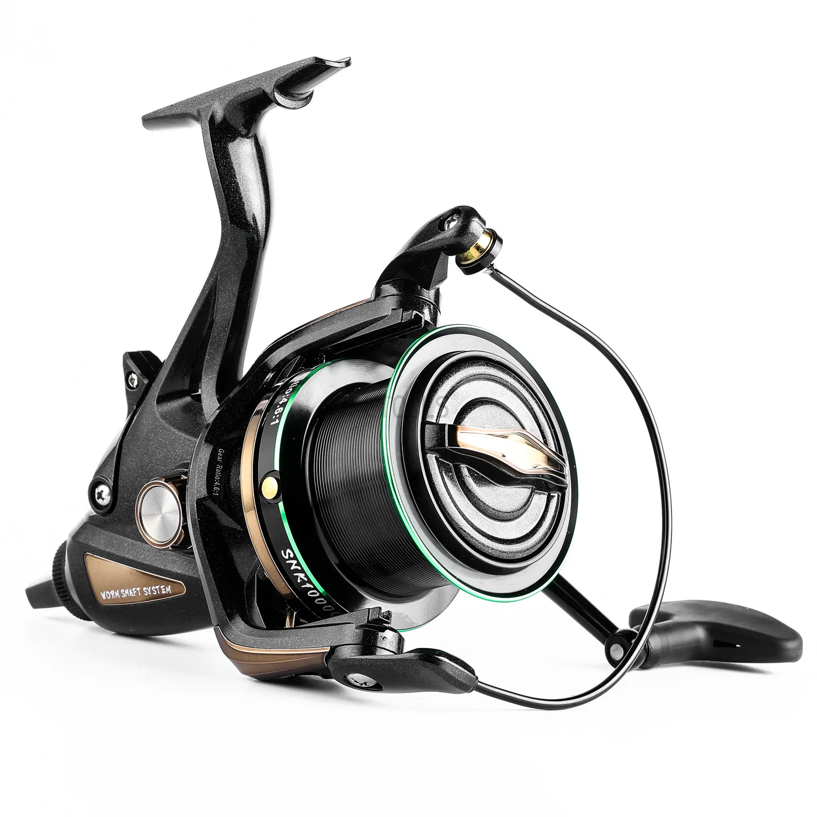 Nuevo diseño de freno doble pesca en el mar desplazamiento de pesca impermeable 10000-12000 modelo 4,6:1 fuerza máxima de pesca 22KG desplazamiento impermeable - imagen 3