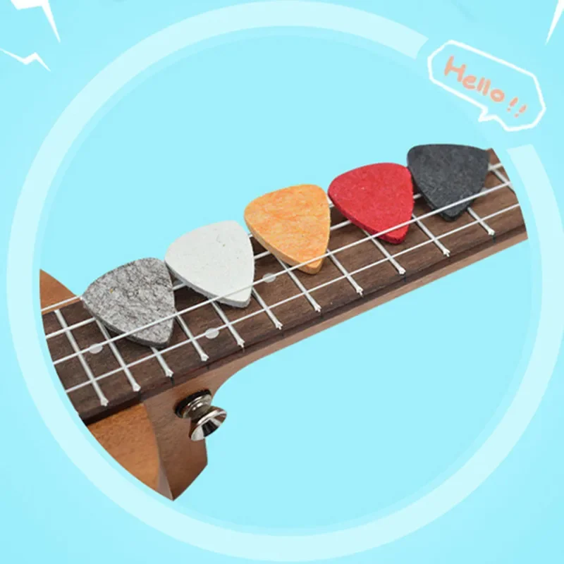 Púa de guitarra de fieltro, ukelele, espesor de bajo eléctrico acústico, púa de guitarra, instrumento Musical, accesorios de guitarra - imagen 2