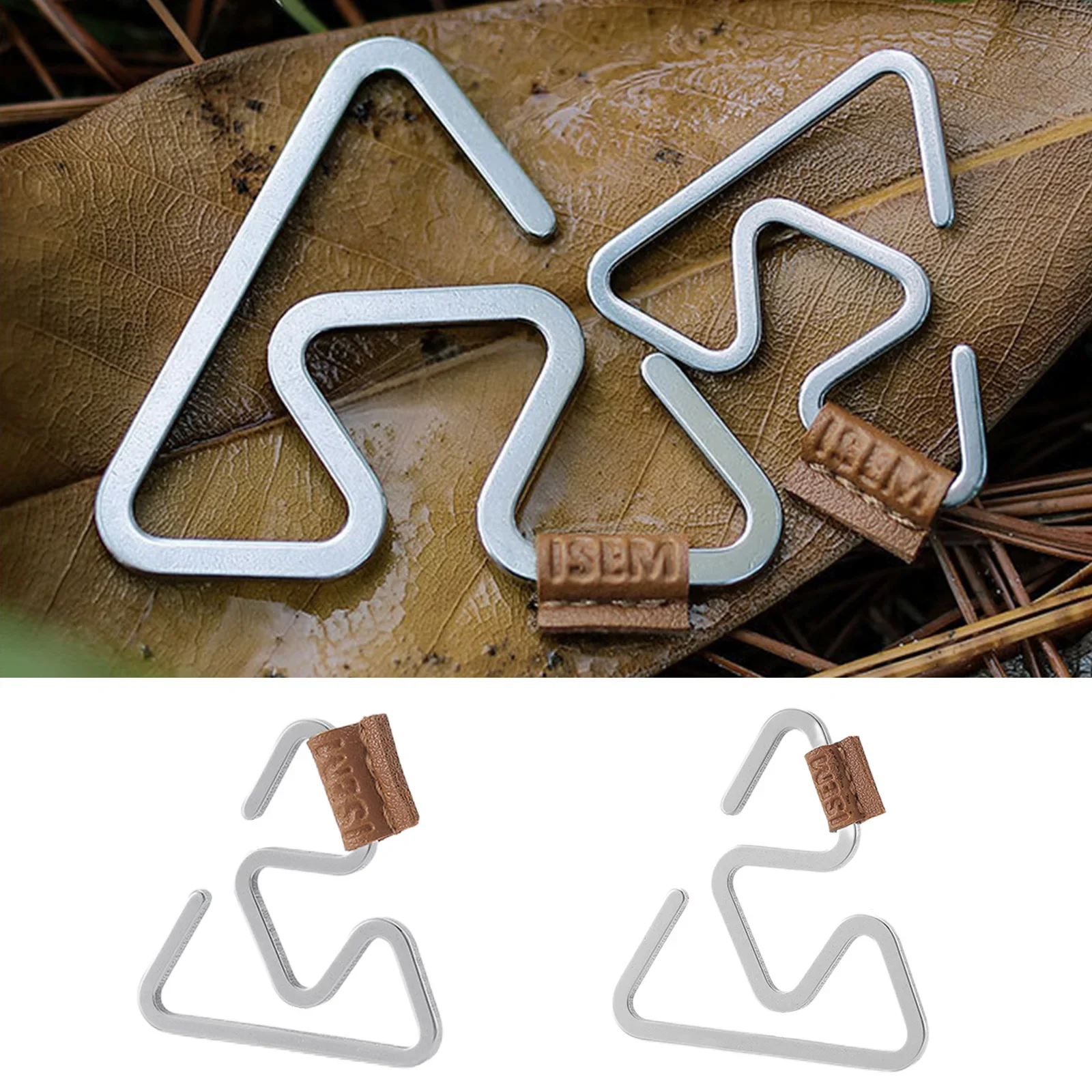 Gancho de almacenamiento multifuncional para acampada, lámpara para tienda, colgador de linterna, soporte fuerte de acero inoxidable, Kit de supervivencia de viaje para exteriores