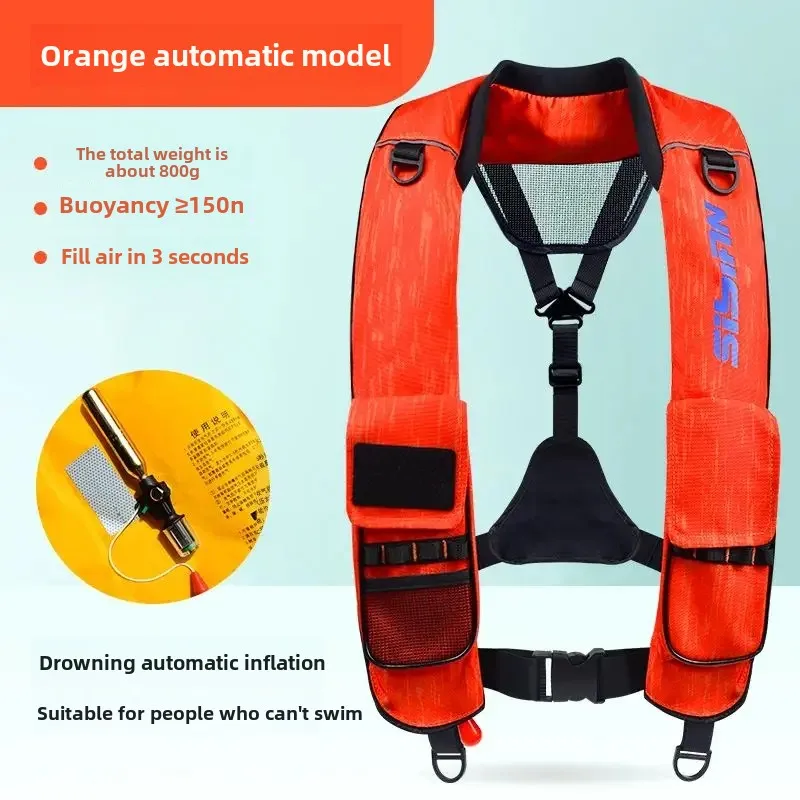 Chaleco salvavidas inflable pesca - Alta flotabilidad profesional - imagen 5