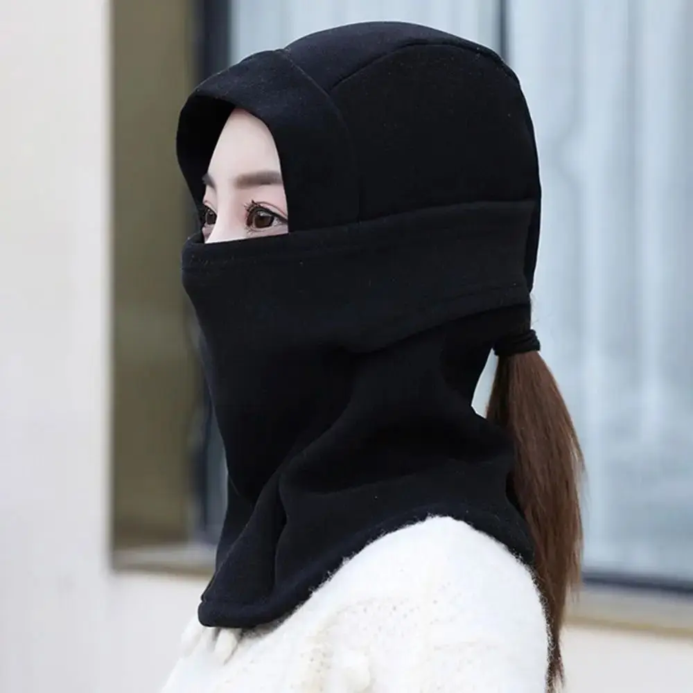 Gorros de Ciclismo de forro polar Unisex, máscara de esquí a prueba de viento, a prueba de frío, gruesa y cálida, protección para las orejas, Invierno - imagen 4