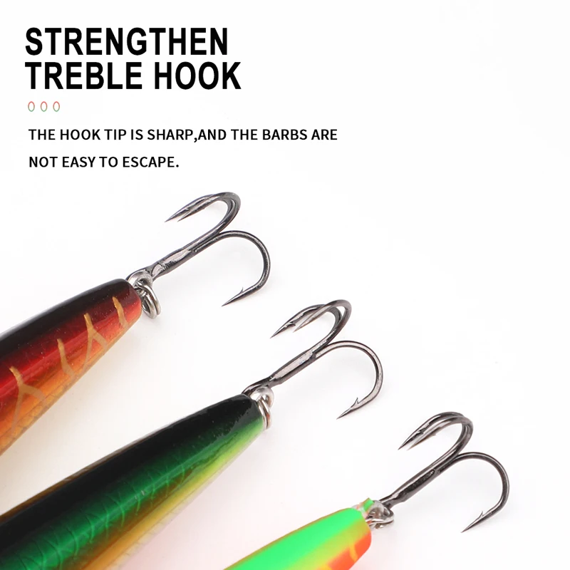 Señuelos de Pesca de 17g128mm, cebo duro de pececillos de suspensión, cebo Artificial de agua salada, Wobbler para curricán, trucha, lubina, aparejos Swimbait - imagen 5