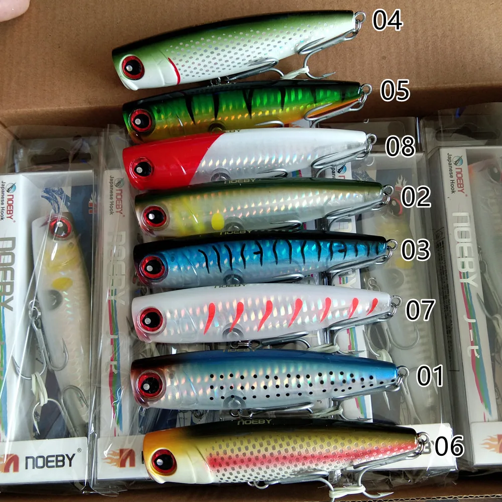 Descubre el mundo vibrante de la pesca con señuelos diversos y coloridos de Noeby