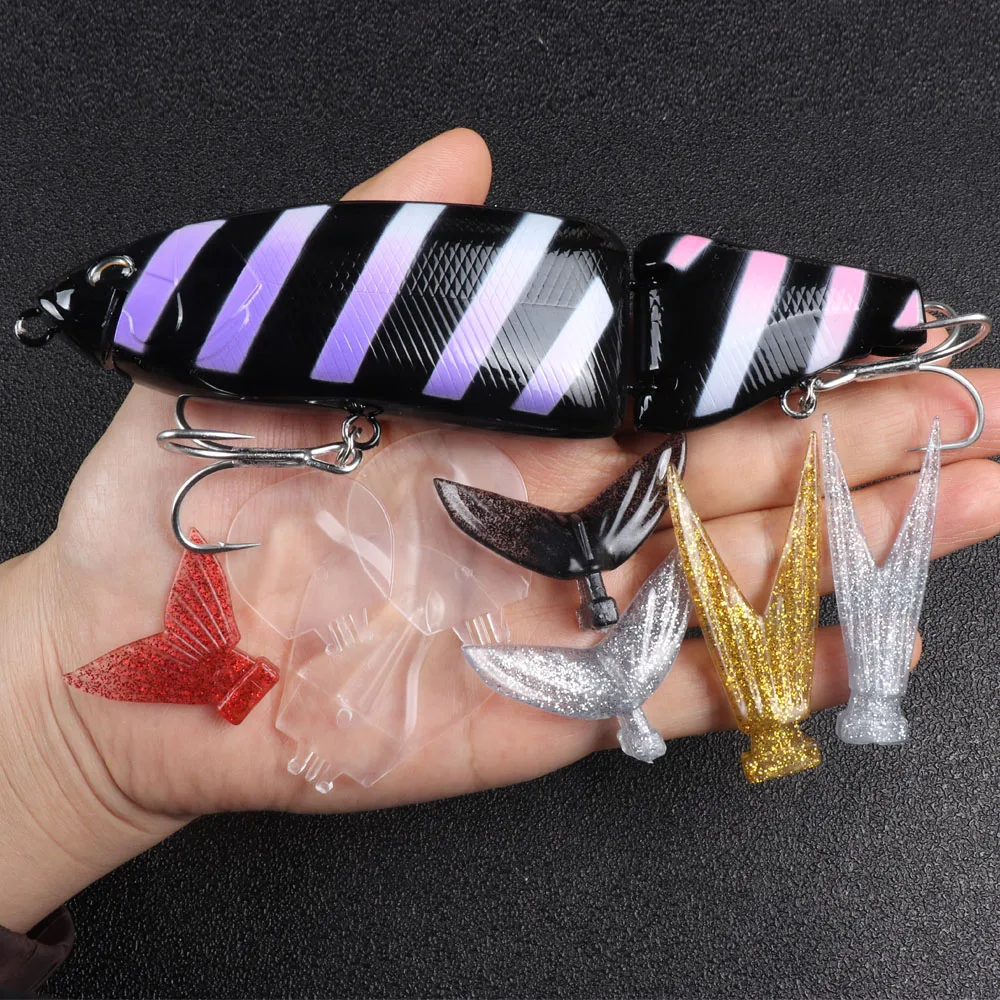 Swimbait-señuelo de pesca articulado, cebo duro Artificial de 135mm y 160mm, para Lucio Predator Wobbler Minnow - imagen 4