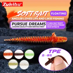 Gusano Suave Flotante TPE Zukibo – Cebo Espiral para Pesca de Roca