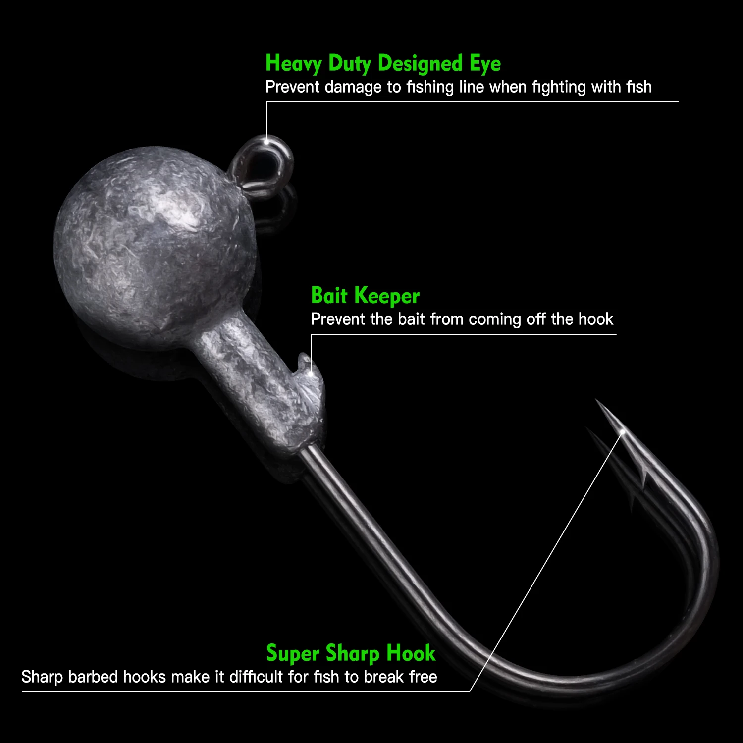 Goture 40 unids/lote juego de Señuelos de Pesca Swimbait gusano suave manivela anzuelo anzuelo aparejos de pesca artificiales accesorios para lubina trucha - imagen 3