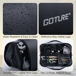 Funda impermeable Goture – Estuche portátil para caña de pescar