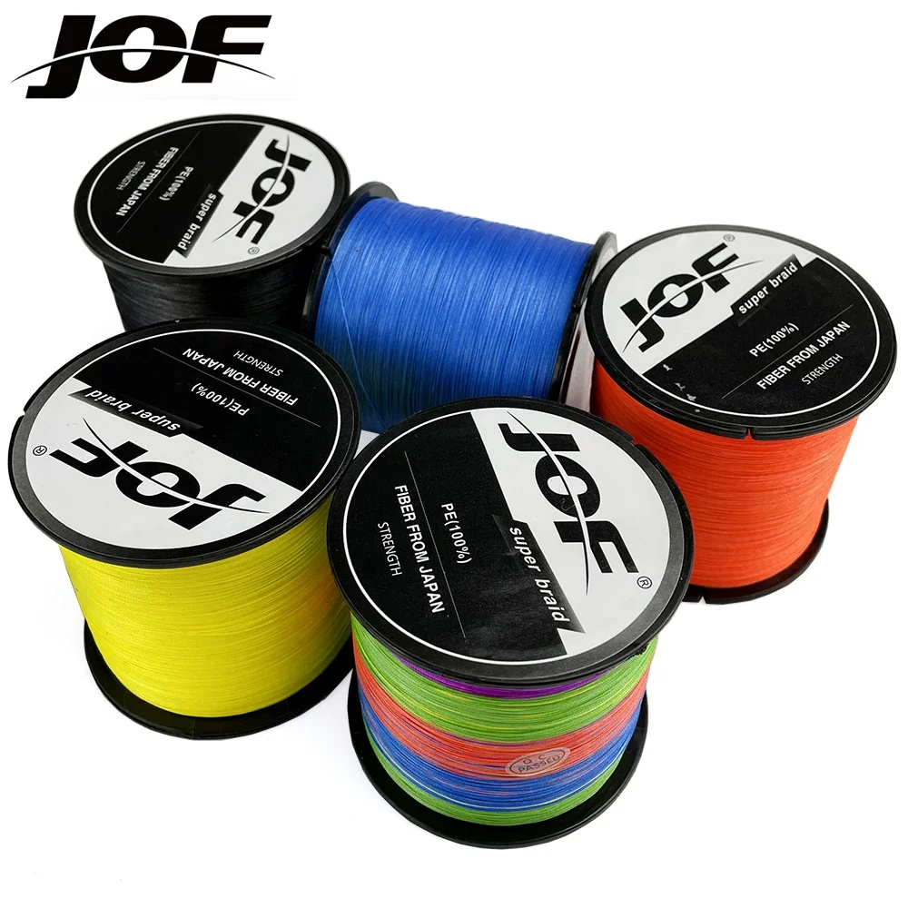 Línea de pesca de carpa JOF, 8 hebras/4 hebras, 500M/300M, cable de PE multifilamento trenzado, Material japonés de 10-120LB - imagen 5