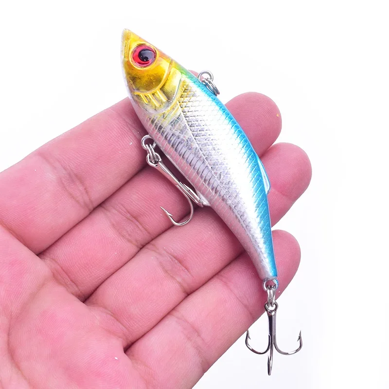Señuelo de pesca VIB, 7,5 cm, 9,5g, cebo duro Artificial, ojos 3D, Wobblers de plástico, Crankbait para lubina, aparejos de pesca de invierno, 1 ud. - imagen 5