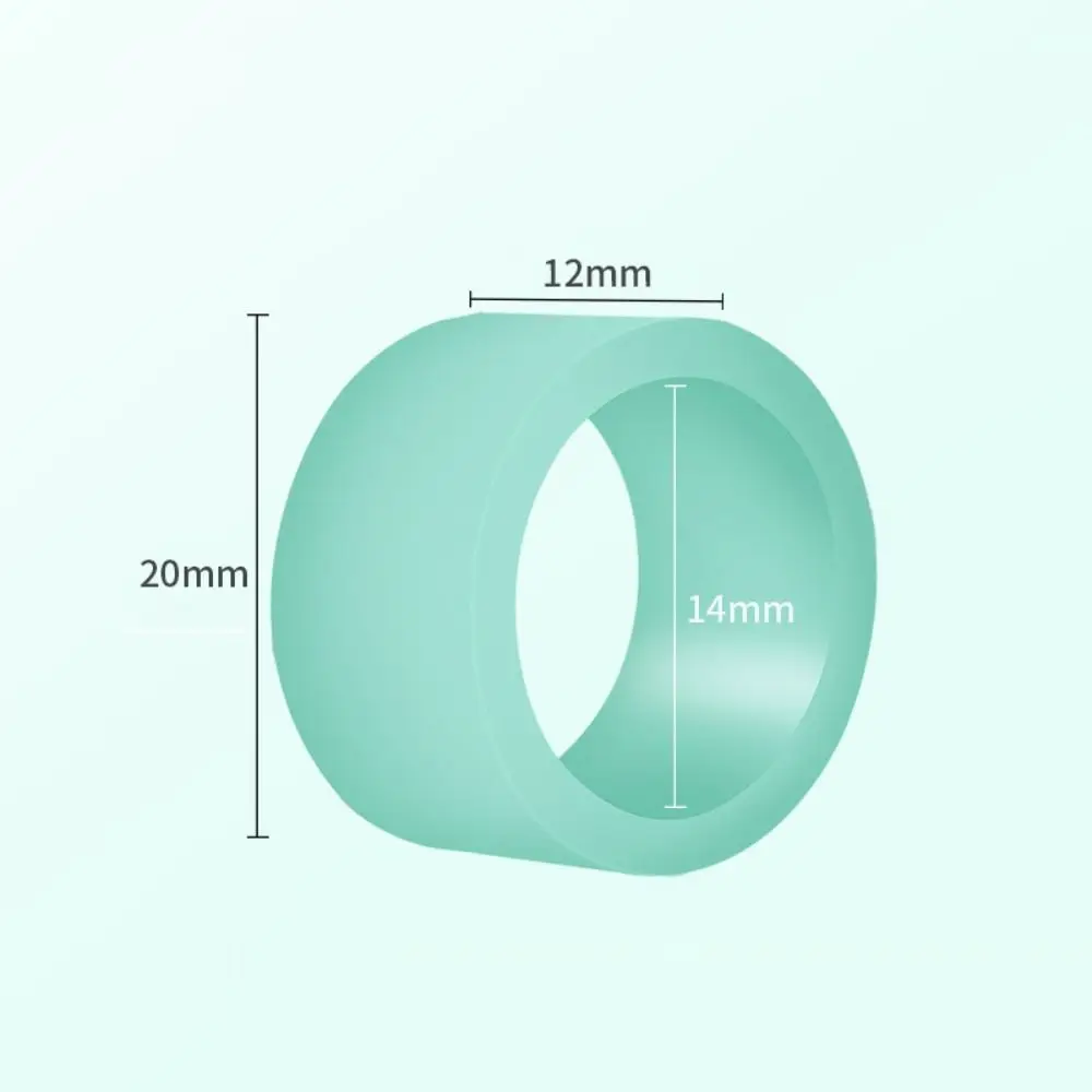 Mango de caña de pescar luminoso portátil, banda de agarre de silicona suave antideslizante, ajuste no tóxico, herramientas de pesca con junta tórica, 10 Uds. - imagen 2