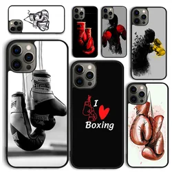 Guantes de boxeo funda de teléfono para iPhone 17 Air 16 Coque 15 14 12 13 PLUS 11 PRO MAX contraportada Fundas Shell